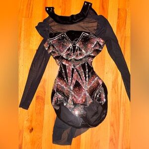 Weissman black sparkly dance costume